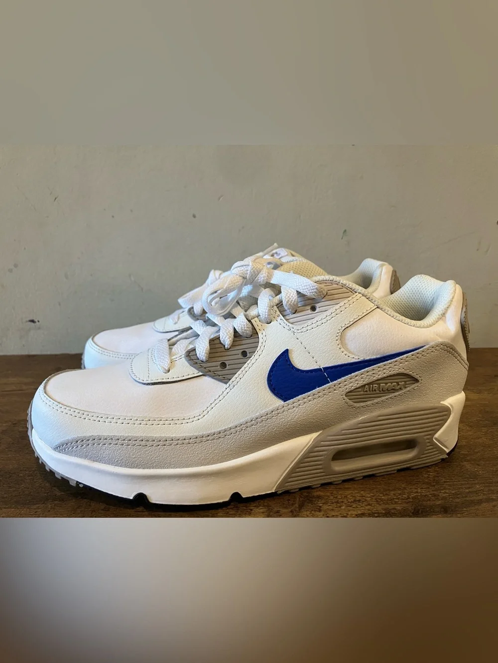 Nike Air Max 90 Summit White Racer Blue (GS)